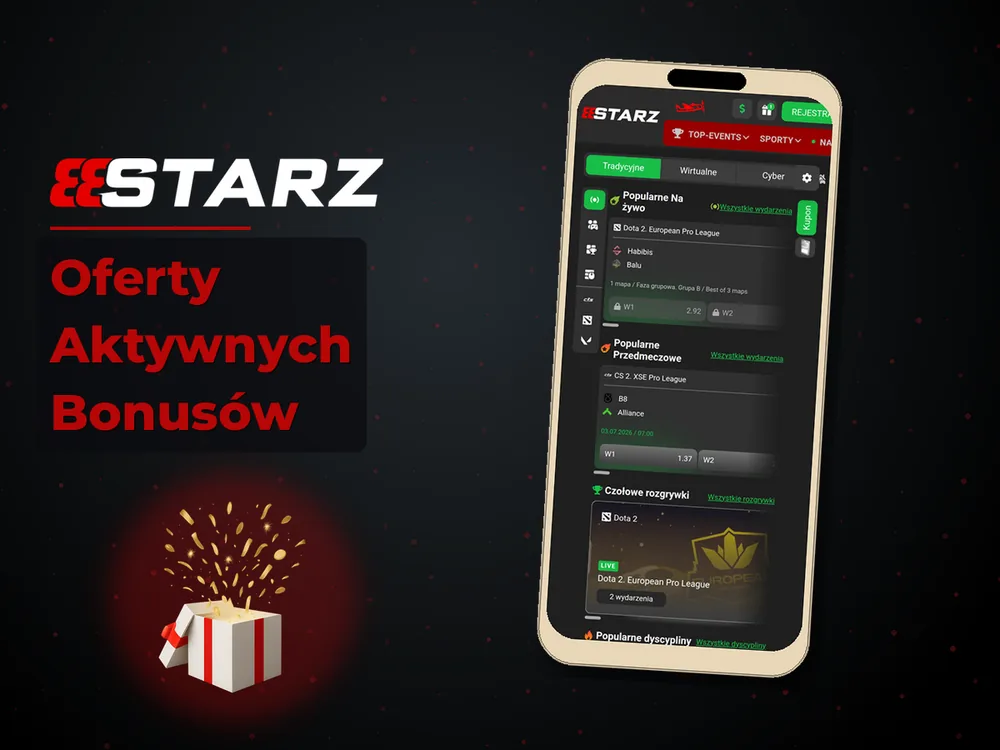 888starz - Oferty Aktywnych Bonusów
