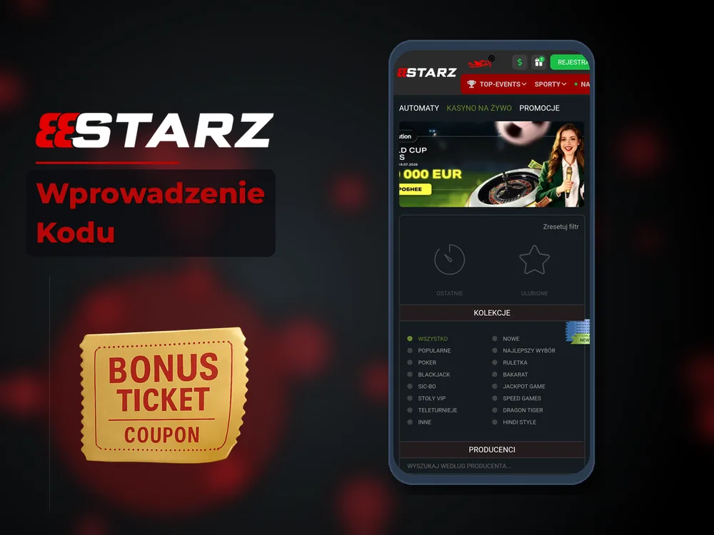 888starz - Wprowadzenie Kodu