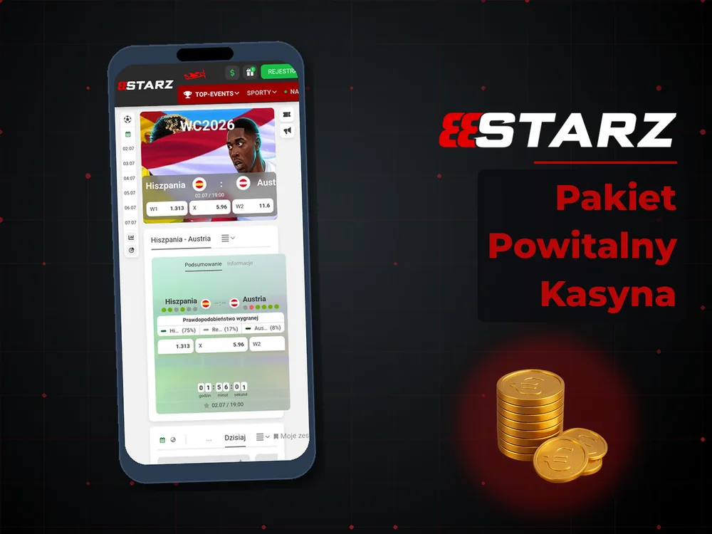 888starz - Pakiet Powitalny Kasyna