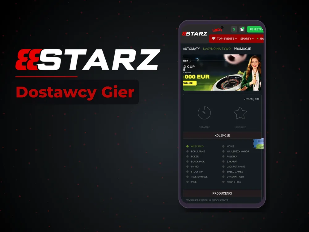 888starz - Dostawcy Gier