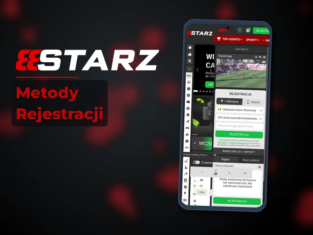 888starz - Metody Rejestracji