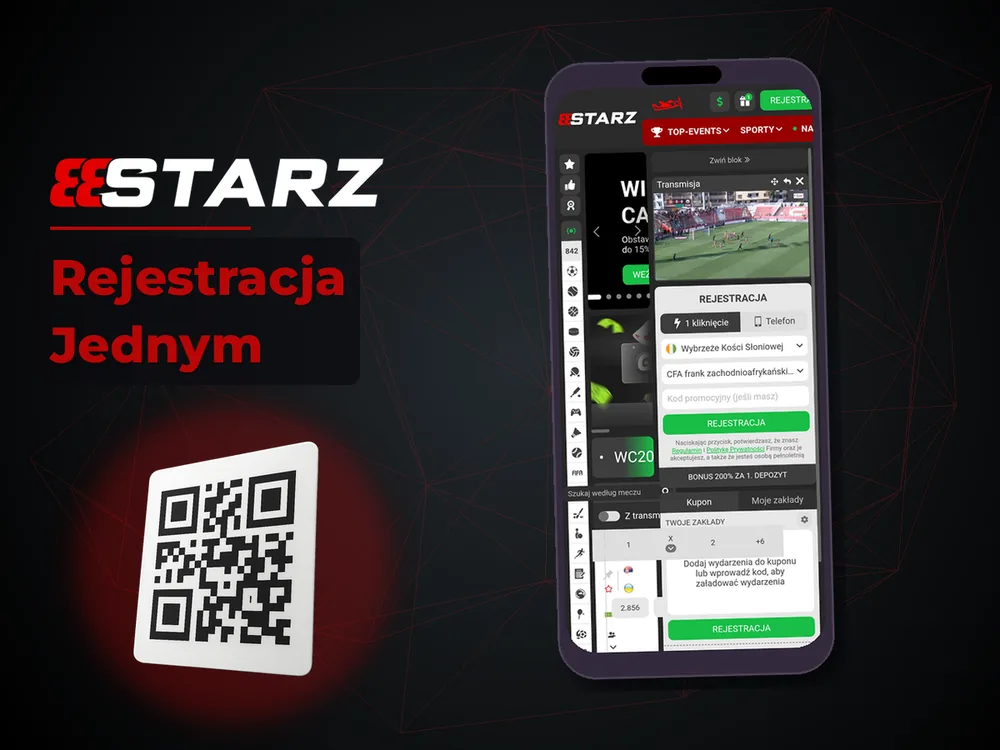 888starz - Rejestracja Jednym