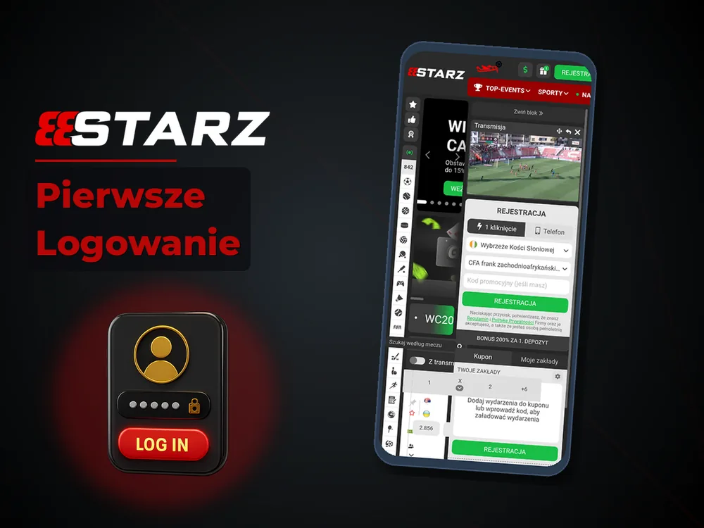 888starz - Pierwsze Logowanie