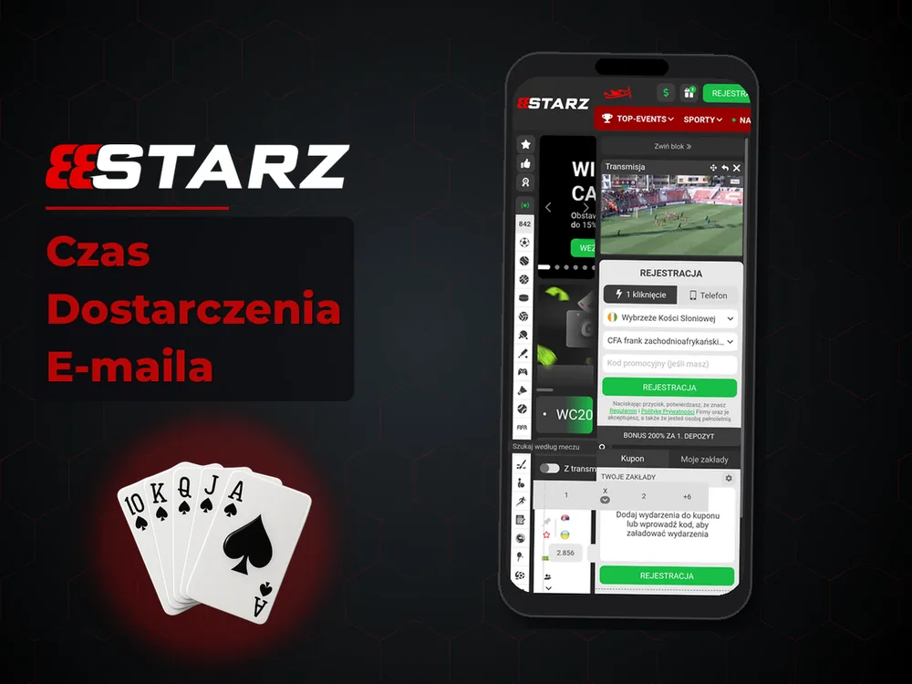 888starz - Czas Dostarczenia E-maila