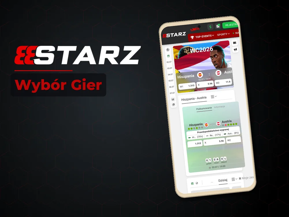 888starz - Wybór Gier