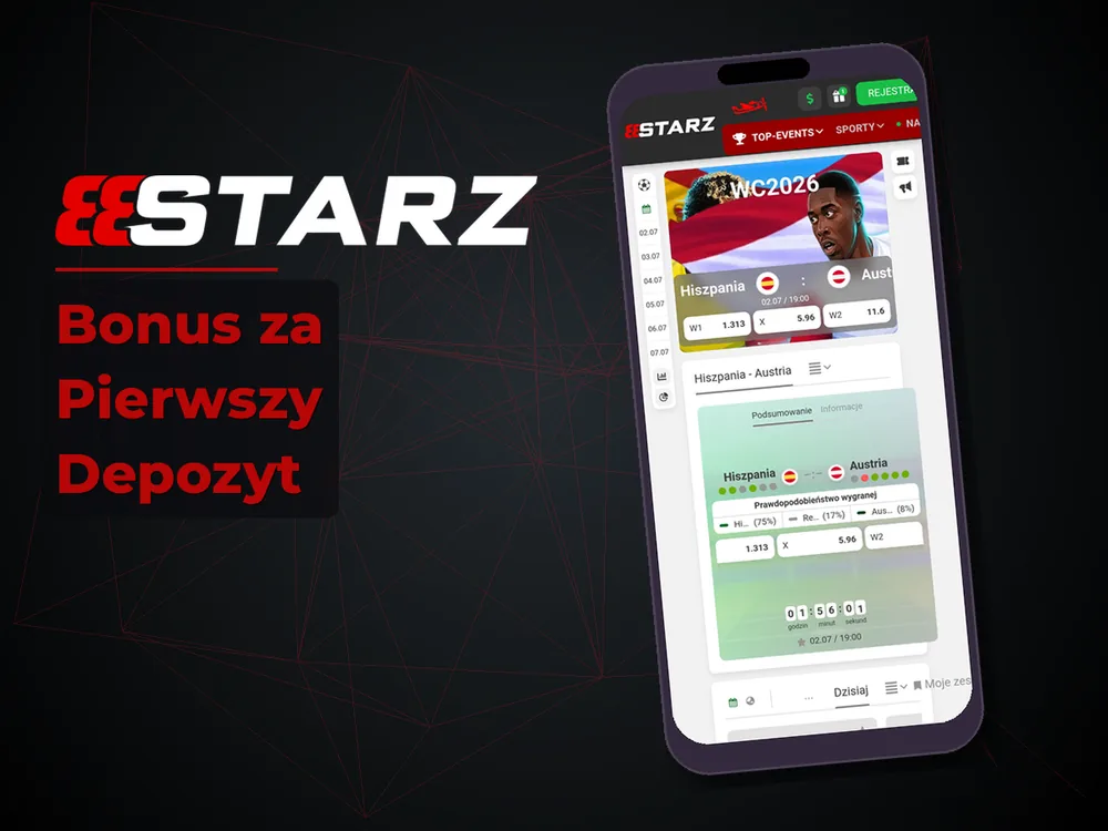 888starz - Bonus za Pierwszy Depozyt