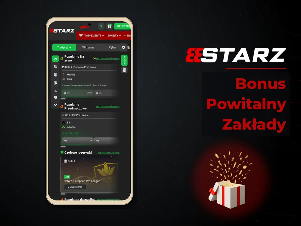 888starz - Bonus Powitalny Zakłady