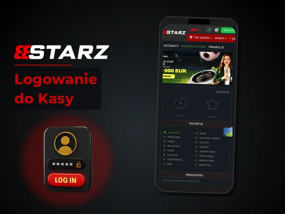 888starz - Logowanie do Kasy