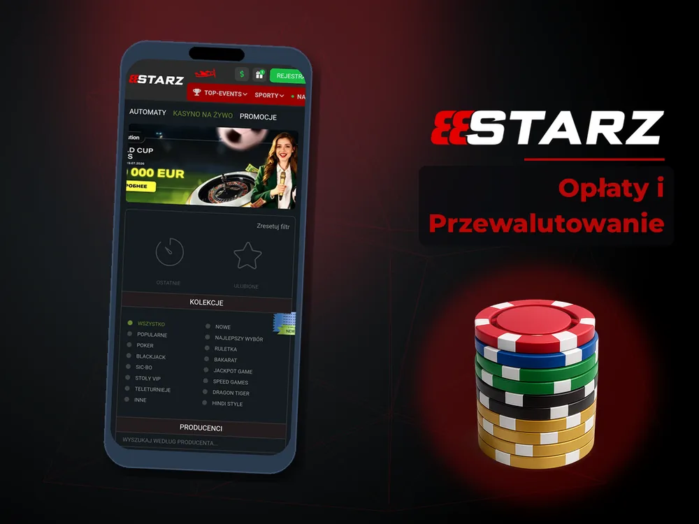 888starz - Opłaty i Przewalutowanie